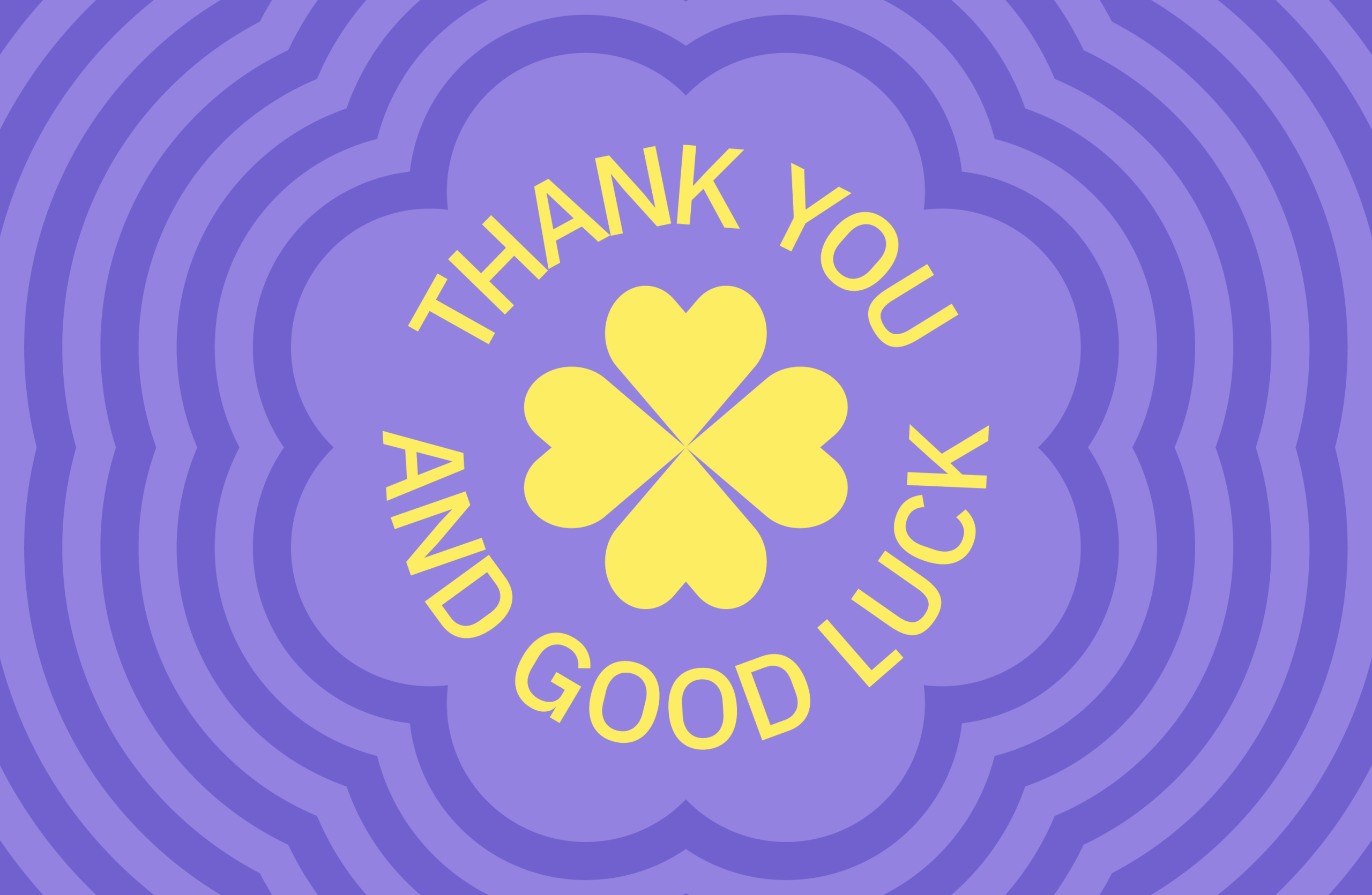 Thank you and good luck